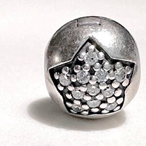 Pandora (Retired) You’re A Star Sterling Silver & CZ clip #791056CZ